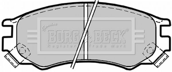 BORG & BECK Комплект тормозных колодок, дисковый тормоз BBP1156